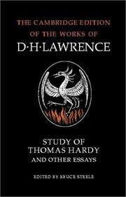 Front cover of Study of Thomas Hardy and other essays by D. H. Lawrence