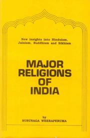 Front cover of Major Religions of India by Susunaga Weeraperuma