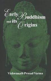 Front cover of Early Buddhism and its origins by Vishwanath Prasad Varma