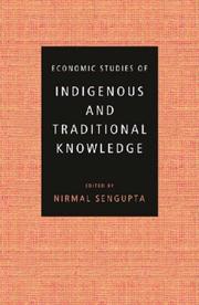 Front cover of Economic Studies of Indigenous and Traditional Knowledge by Nirmal Sengupta
