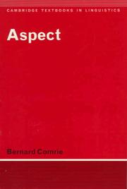 Cover of Aspect by Bernard Comrie