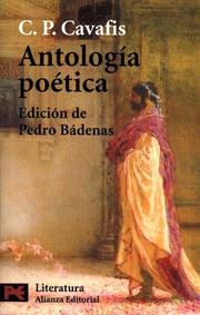 Cover of Antología poética by C. P. Cavafis