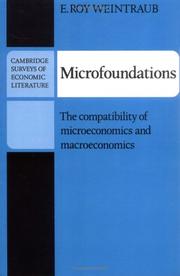 Cover of Microfoundations by E. Roy Weintraub