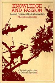 Front cover of Knowledge and passion by Michelle Zimbalist Rosaldo