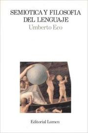 Cover of Semiotica y Filosofia del Lenguaje by Umberto Eco