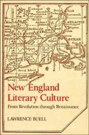 Front cover of New England literary culture from revolution through renaissance by Lawrence Buell