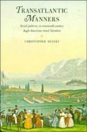 Cover of Transatlantic manners by Christopher Mulvey