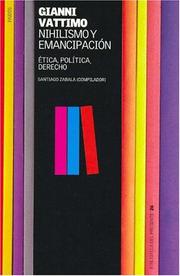 Front cover of Nichilismo ed emancipazione by Gianni Vattimo