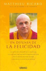 Front cover of En defensa de la felicidad by Matthieu Richard