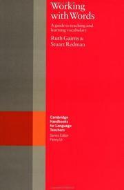 Cover of Working with words by Ruth Gairns