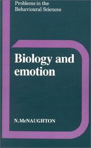 Front cover of Biology and emotion by Neil McNaughton