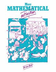 Cover of More Mathematical Activities by Brian Bolt
