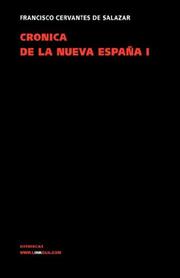 Cover of Crónica de la Nueva España by Francisco Cervantes de Salazar