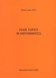 Front cover of Four Topics in Mathematics by Bogoljub Stankovic