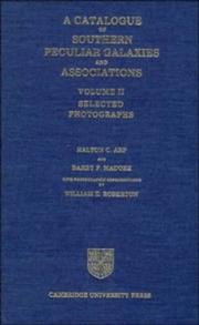 Cover of A catalogue of southern peculiar galaxies and associations by Halton C. Arp