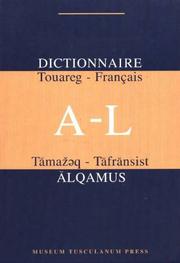 Front cover of Dictionnaire touareg-français (Niger) = by Karl-G Prasse