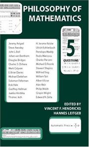 Front cover of Philosophy of mathematics by Vincent F. Hendricks