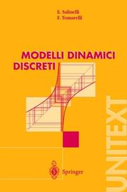 Front cover of Modelli Dinamici Discreti (UNITEXT / La Matematica per il 3+2) by Ernesto Salinelli