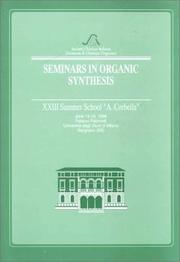 Front cover of Seminars in organic synthesis by Summer School "A. Corbella" (23rd 1998 Università di Milano)