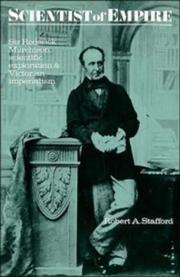 Front cover of Scientist of empire by Robert A. Stafford