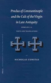 Front cover of Proclus of Constantinople and the cult of the Virgin in late antiquity by Nicholas Constas