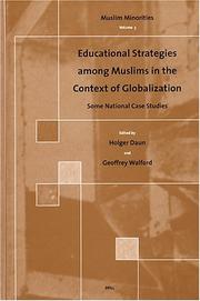 Cover of Educational Strategies among Muslims in the Context of Globalization by Holger Daun