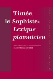 Cover of TimÃ©e le Sophiste by Maddalena Bonelli