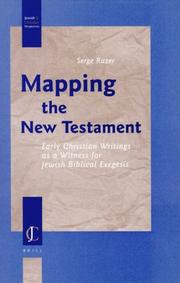 Cover of Mapping the New Testament (Jewish and Christian Perspectives Series) by Serge Ruzer