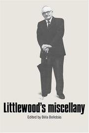 Front cover of Littlewood's Miscellany by John E. Littlewood
