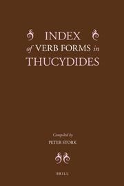 Front cover of Index of Verb Forms in Thucydides by Peter Stork