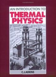 Cover of An introduction to thermal physics by C. J. Adkins