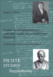 Front cover of Freiheit und Prädetermination unter dem Auspiz der prästabilierten Harmonie by Katja V. Taver