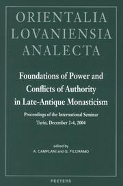 Front cover of Foundations of power and conflicts of authority in late-antique monasticism by Alberto Camplani