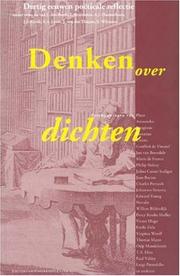 Cover of Denken over dichten by Jan den Boeft