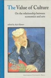 Front cover of The Value of Culture by Arjo Klamer