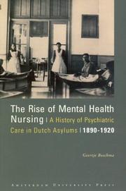 Front cover of The rise of mental health nursing by Geertje Boschma