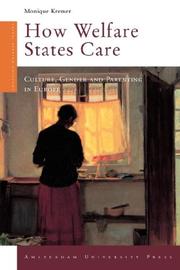 Front cover of How welfare states care by Monique Kremer