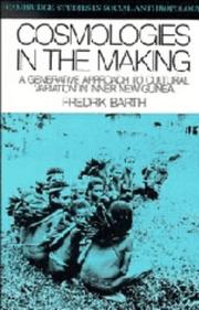 Cover of Cosmologies in the making by Fredrik Barth
