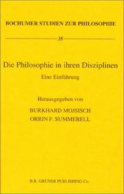 Front cover of Die Philosophie in ihren Disziplinen by [name missing]
