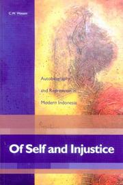 Front cover of Of self and injustice by C. W. Watson