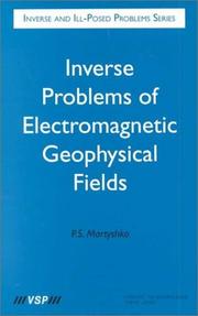 Front cover of Inverse problems of electromagnetic geophysical fields by P. S. Martyshko