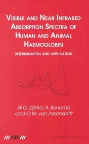 Front cover of Visible and near infrared absorption spectra of human and animal haemoglobin by Willem G. Zijlstra