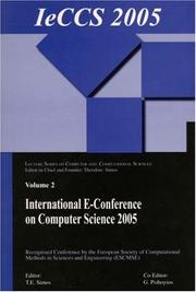 Front cover of International e-Conference on Computer Science by International e-Conference on Computer Science (2005)