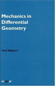Front cover of Mechanics in Differential Geometry by Yves R. Talpaert