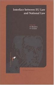 Cover of Interface Between EU Law and National Law by D. Obradovic
