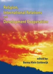 Front cover of Religion, International Relations and Development Cooperation by Berma Klein Goldewijk
