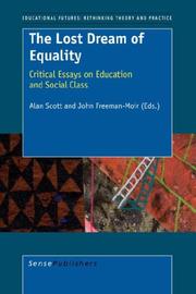 Front cover of The lost dream of equality by D. John Freeman-Moir