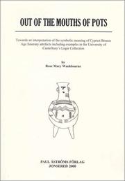 Front cover of Out of the Mouths of Pots by Rose Mary Washbourne