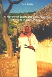 Front cover of A History of Islam and Inter-Religious Relations in Bale, Ethiopia (Studies on Inter-Religious Relations) by Terje Osteba