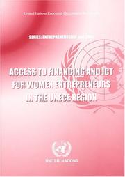Cover of Access to financing and ITC for women entrepreneurs in the UNECE region by United Nations. Economic Commission for Europe